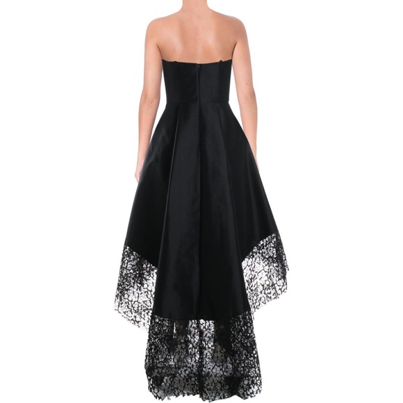 BETSY & ADAM Womens Lace Trim Hi-Low Party Dress - Picture 2 of 7